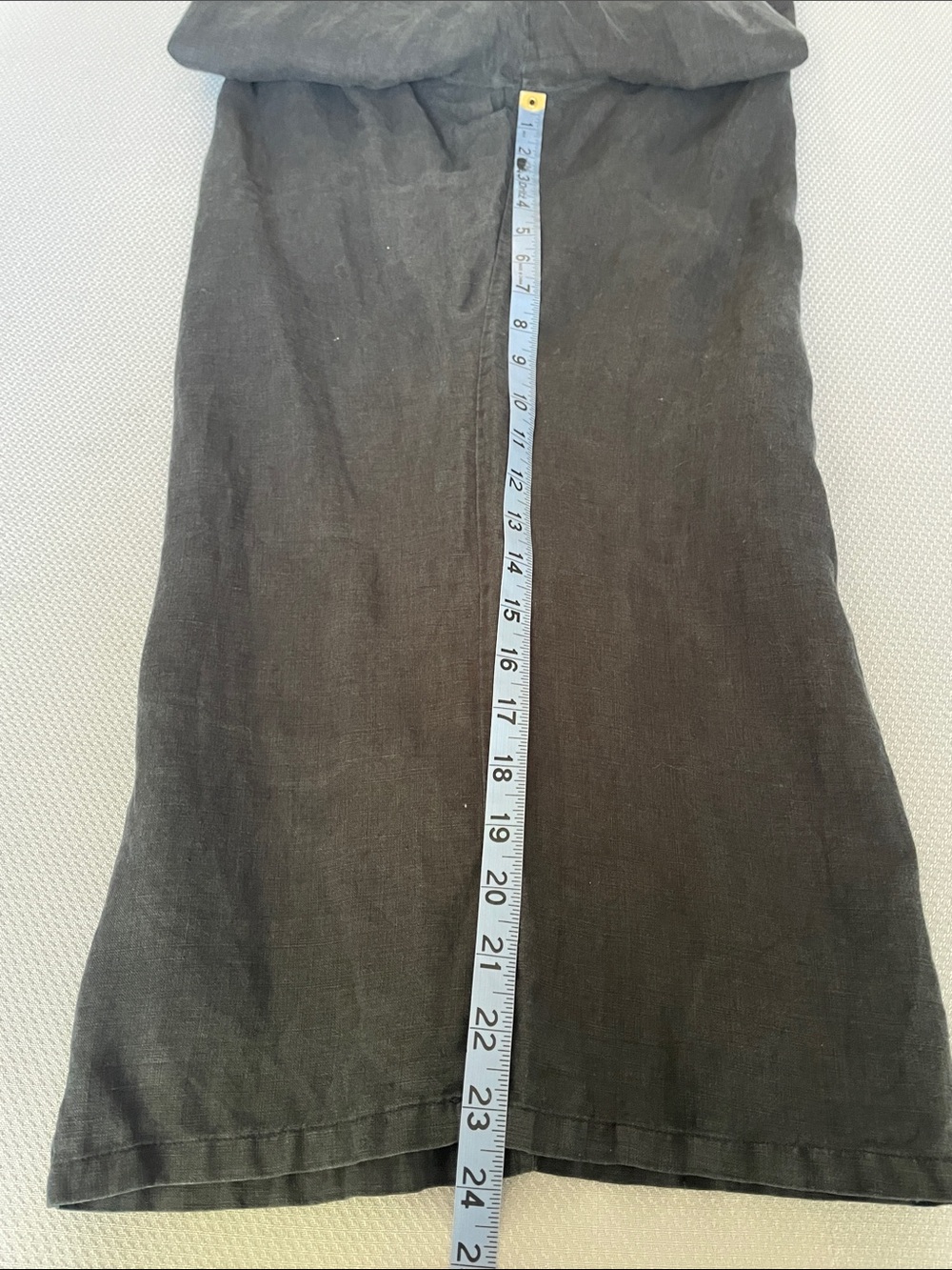 Bryn Walker Black Elastic-Waist Linen Pants Size Medium - Picture 6 of 10